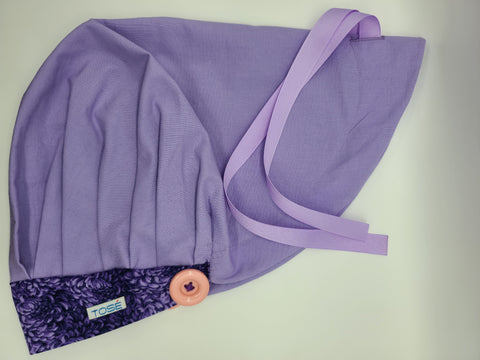 Lavender Flowers (Lavender) Bouffant Scrub Bonnet