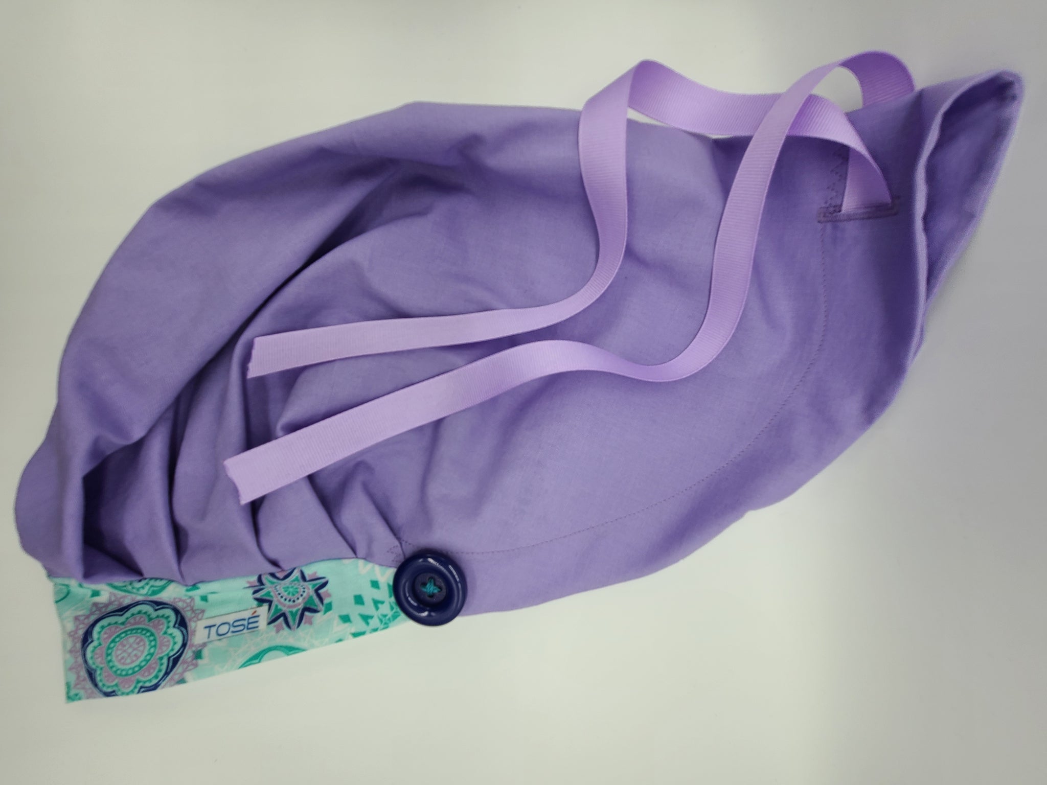 Lavender & Green (Lavender) Bouffant Scrub Bonnet