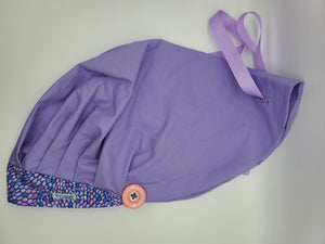 Light Pink & Lavender (Lavender) Bouffant Scrub Bonnet