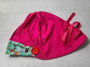 Butterflies (Pink) Bouffant Scrub Bonnet